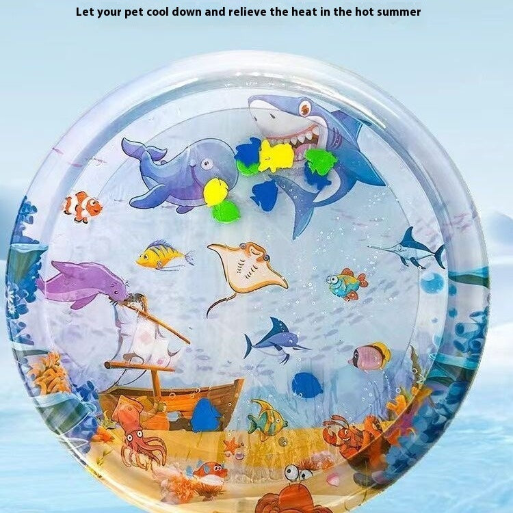 Summer Cooling Pet Water Bed Cushion Ice Pad Dog Sleeping Square Mat For Puppy Dogs Cats Pet Kennel Cool Cold - KuzuSHOP