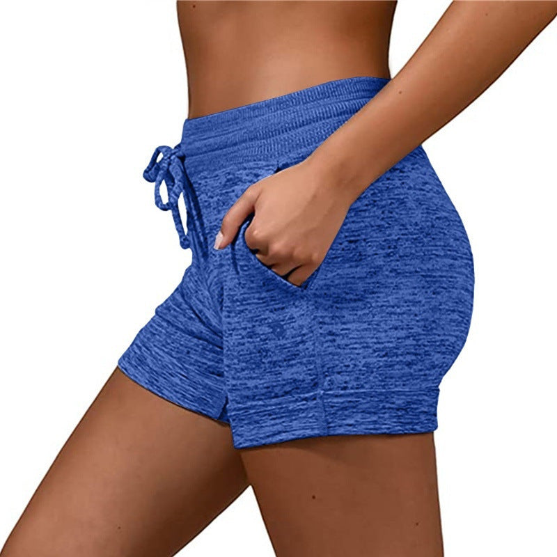 Women Shorts Quick-dry Lace-up Stretch Sports Pants - KuzuSHOP