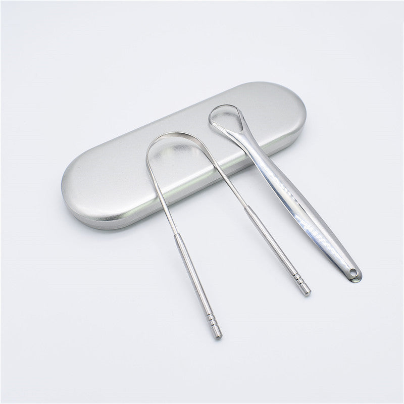 Stainless Steel Tongue Scraper Oral Care Tools - KuzuSHOP