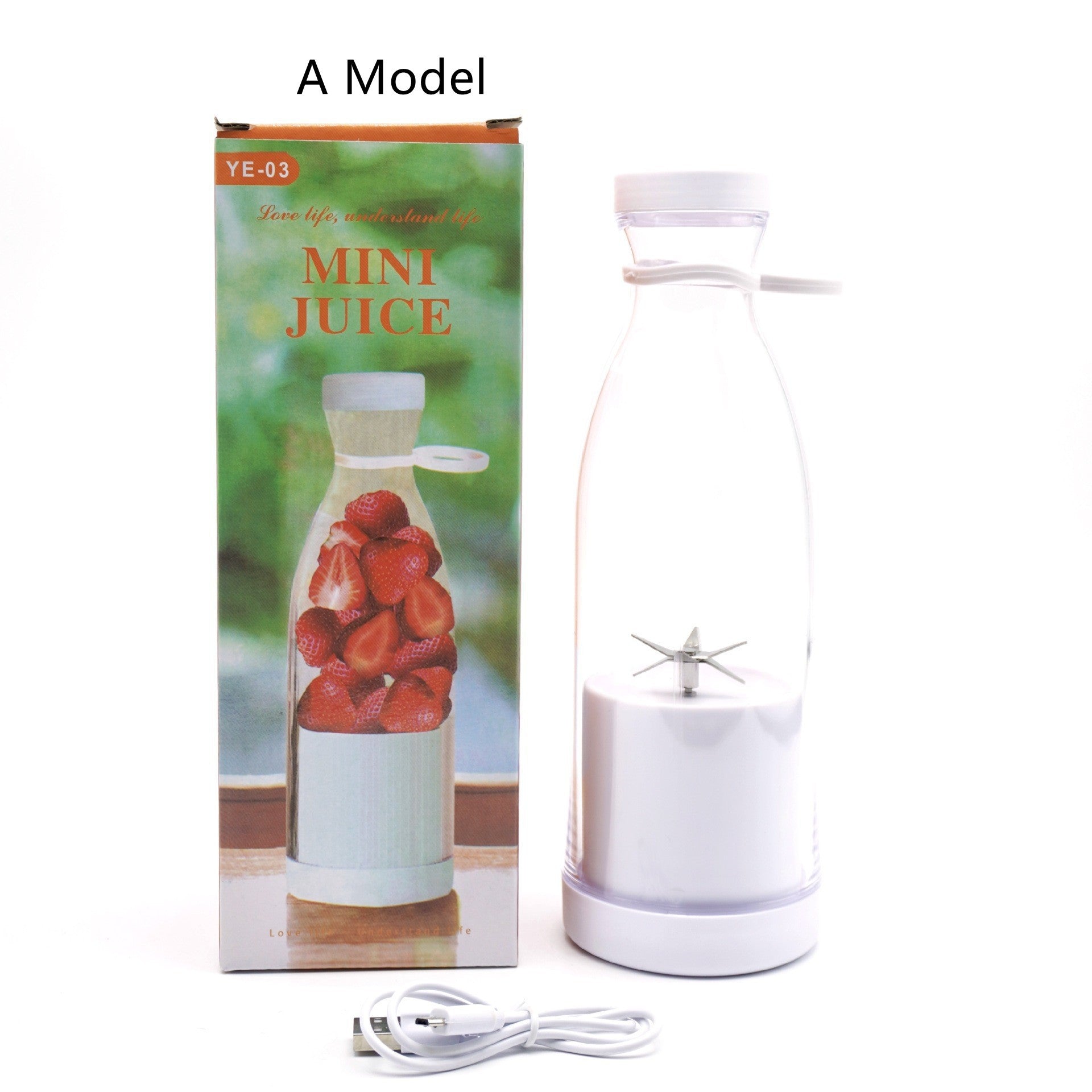 Electric USB Wine Bottle Juicer Cup 6-leaf Cutter Head Household - KuzuSHOP