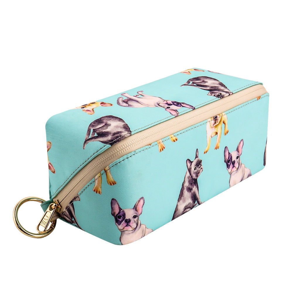 Cute Dog Pets Print Cosmetic Bag Waterproof Makeup Bags Travel - KuzuSHOP