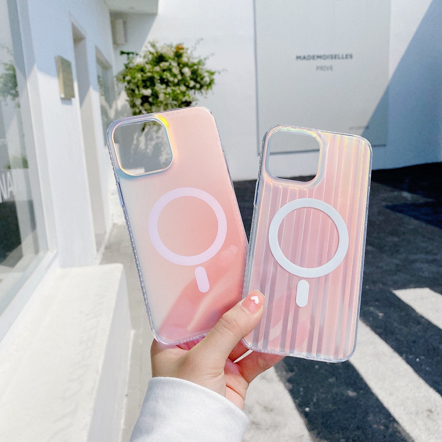 Transparent Frosted Magnetic Mobile Phone Case - KuzuSHOP