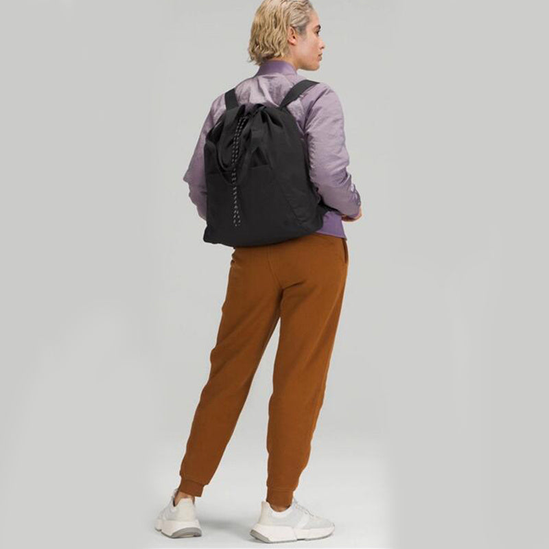 Waterproof Backpack With Drawstring Design Fashion Sports Fitness Yoga Backpack For Women Shoulder Bag Commuter Storage Handbag - KuzuSHOP