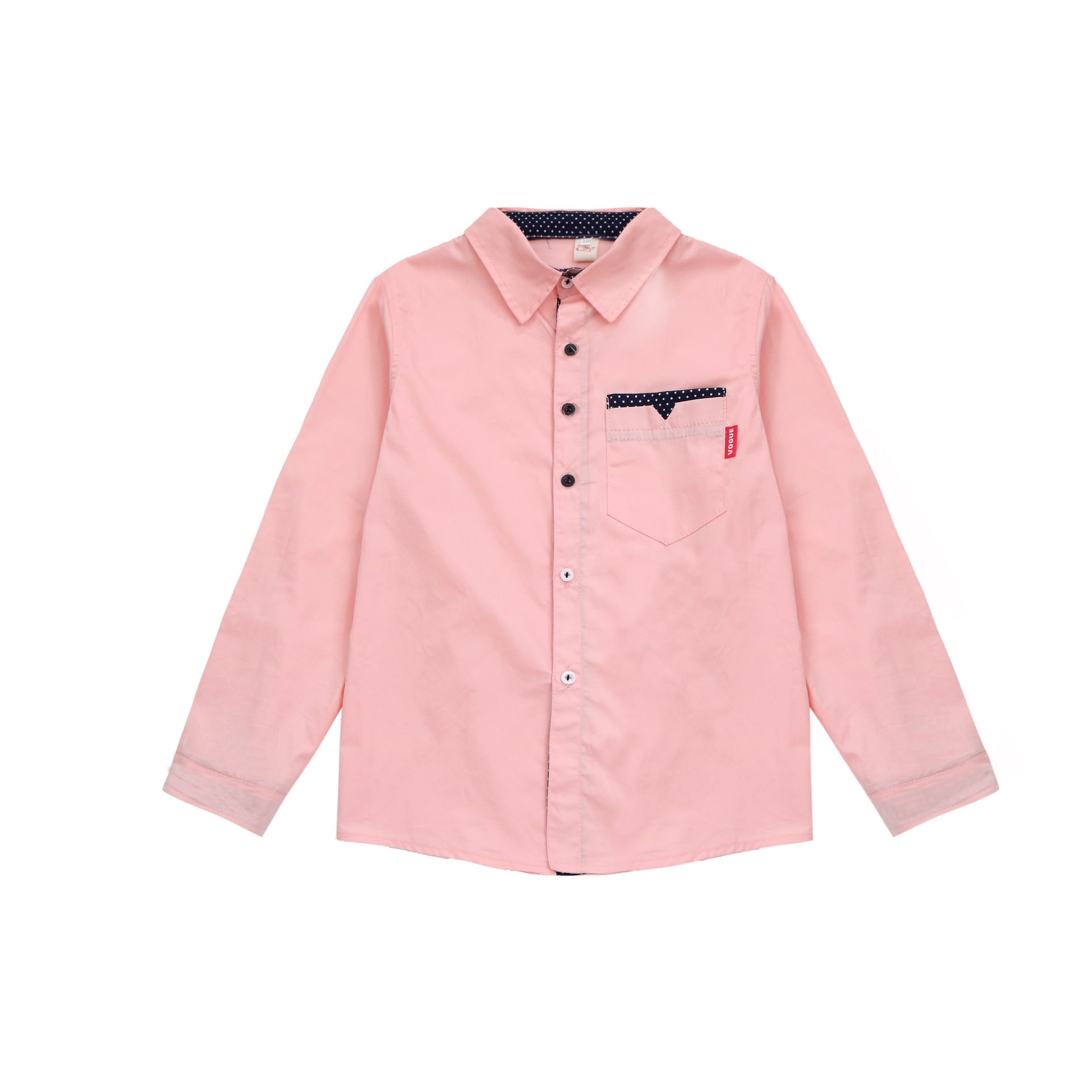 Student Spring And Autumn Trendy Fan Lapel Polka Dot Shirt - KuzuSHOP