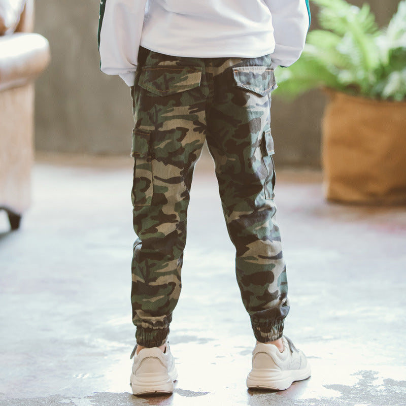Children's Sports Military Camouflage Casual Trousers - KuzuSHOP