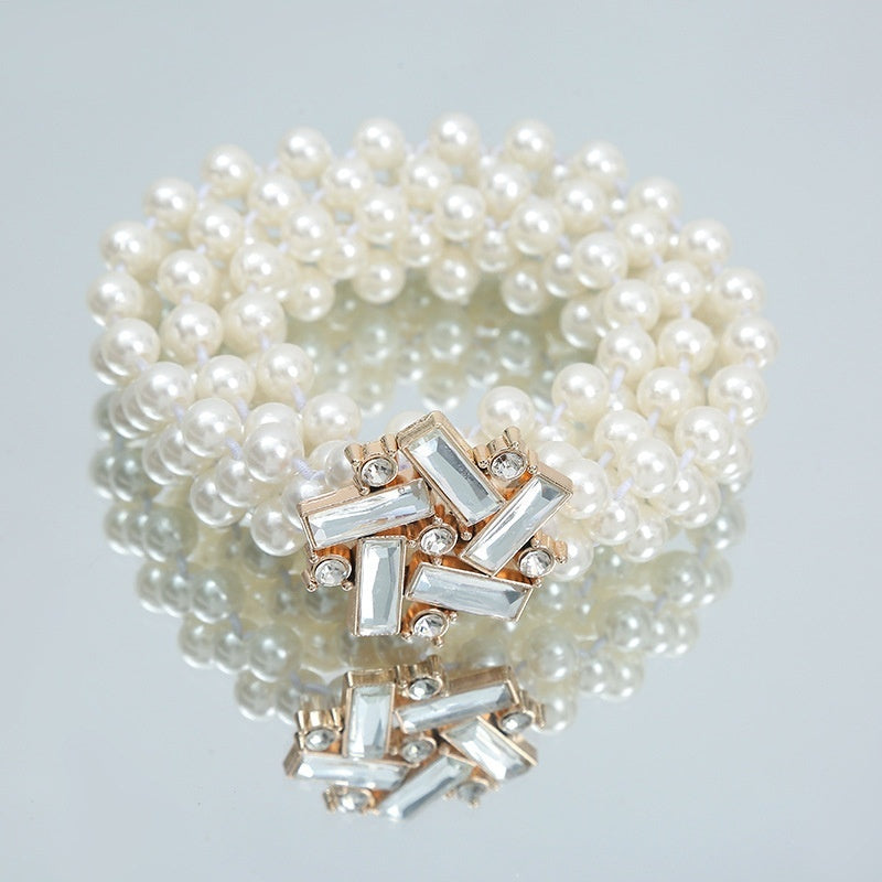 Fashion Jewelry Women's White Pearl Waist Chain Decoration - KuzuSHOP