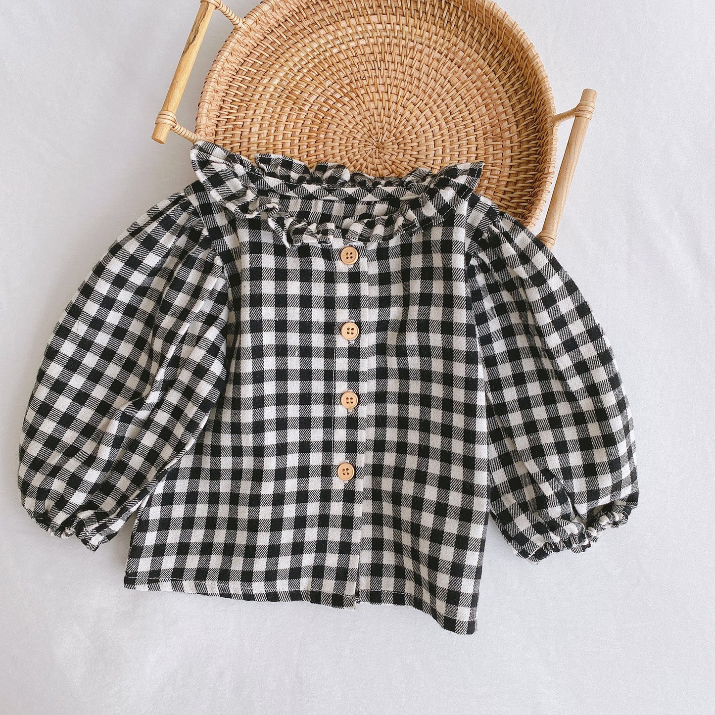 Baby Romper 0-2 Years Old Baby Clothes Baby Girl Foreign Style Pleated Lotus Leaf Sling Climber - KuzuSHOP