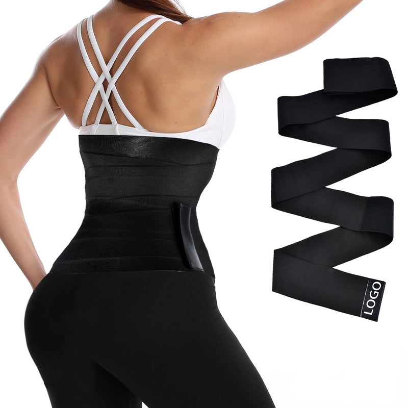 Snatch Me Up Bandage Wrap Waist Trainer Shaperwear Belt Women Slimming Tummy Belt Corset Top Stretch Bands Cincher Body Shaper - KuzuSHOP