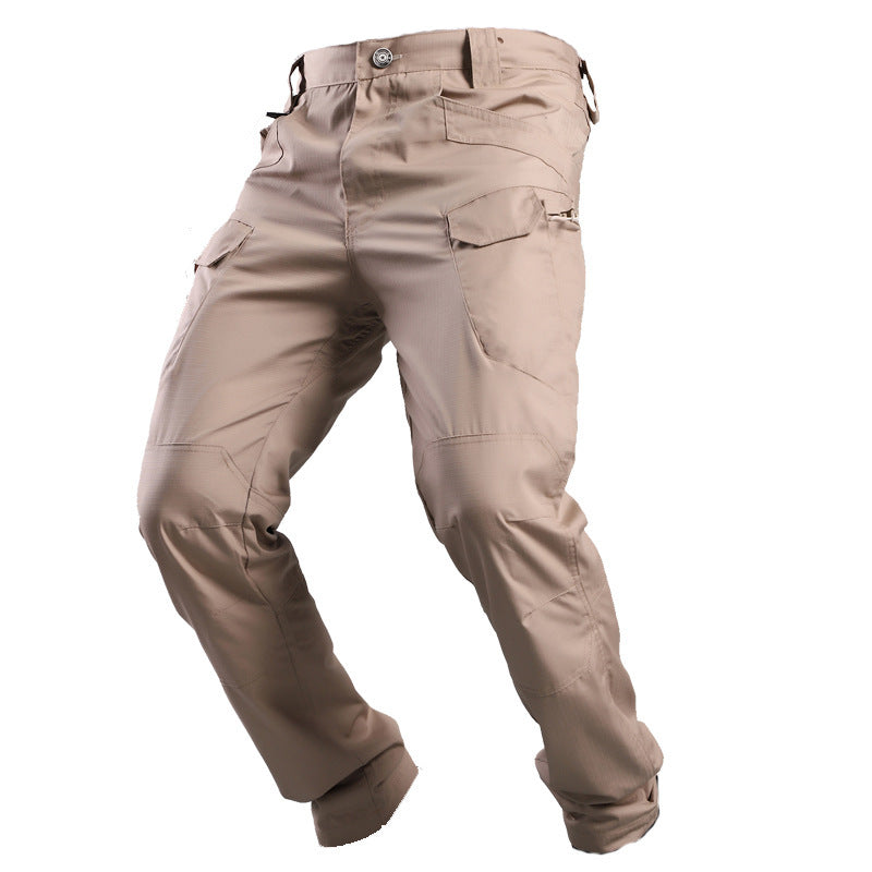 Solid Color Waterproof Men's Wear-resistant Plaid Overalls - KuzuSHOP