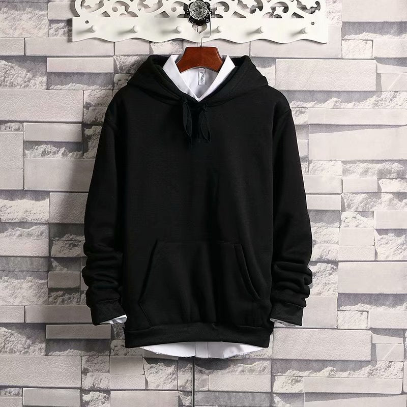 Solid Color Loose And Fattened Warm Hat Sweater With Pockets - KuzuSHOP