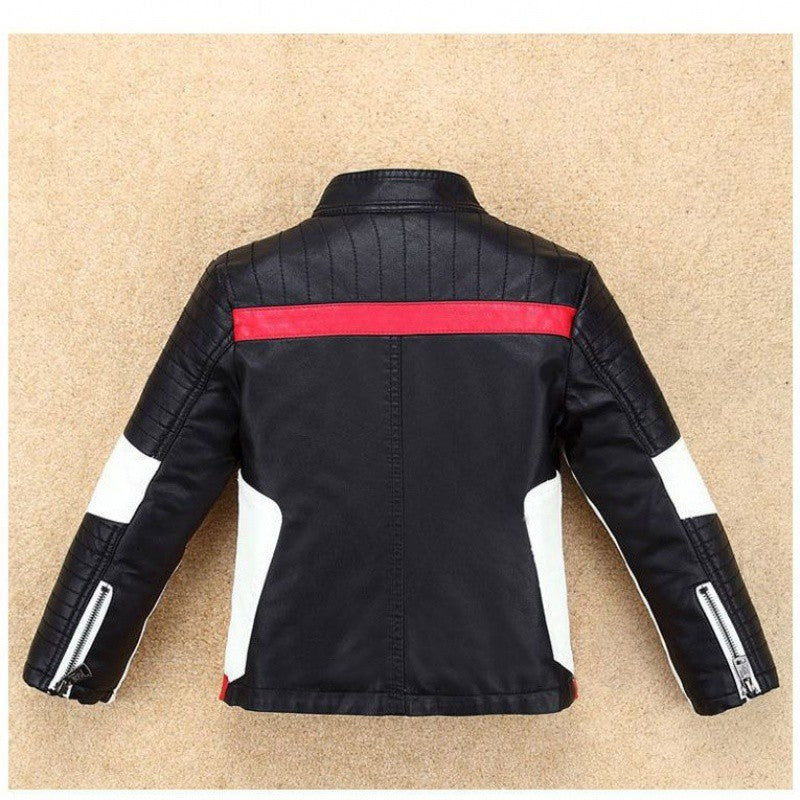 Boy's Thickened Leather Jacket Is Handsome - KuzuSHOP