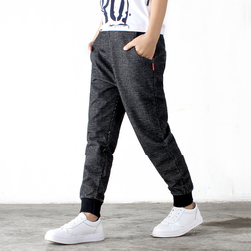 Boys' Trousers Girls' Knitted Children's Pants Casual Children's Jeans - KuzuSHOP