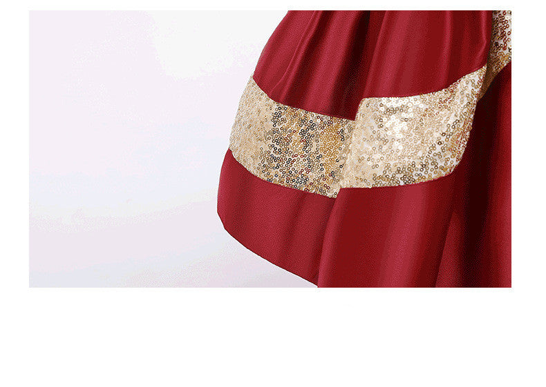 Girls Piano Performance Dress Kid Dress Flower Girl Dress - KuzuSHOP