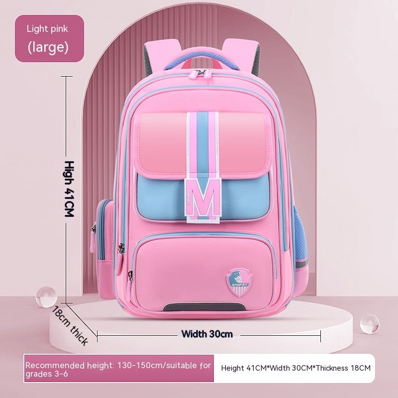 Baby Burden Relief Spine Protection Primary School Student Schoolbag Large Capacity Lightweight Children Backpack - KuzuSHOP