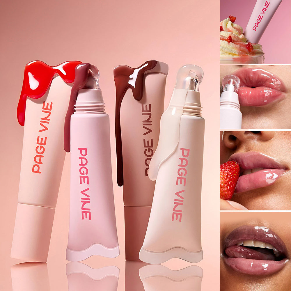 4-color Brightening Lip Balm Moisturizing Exfoliating Skin Long-Lasting Moisturizing Lip Gloss Women Cosmetics - KuzuSHOP