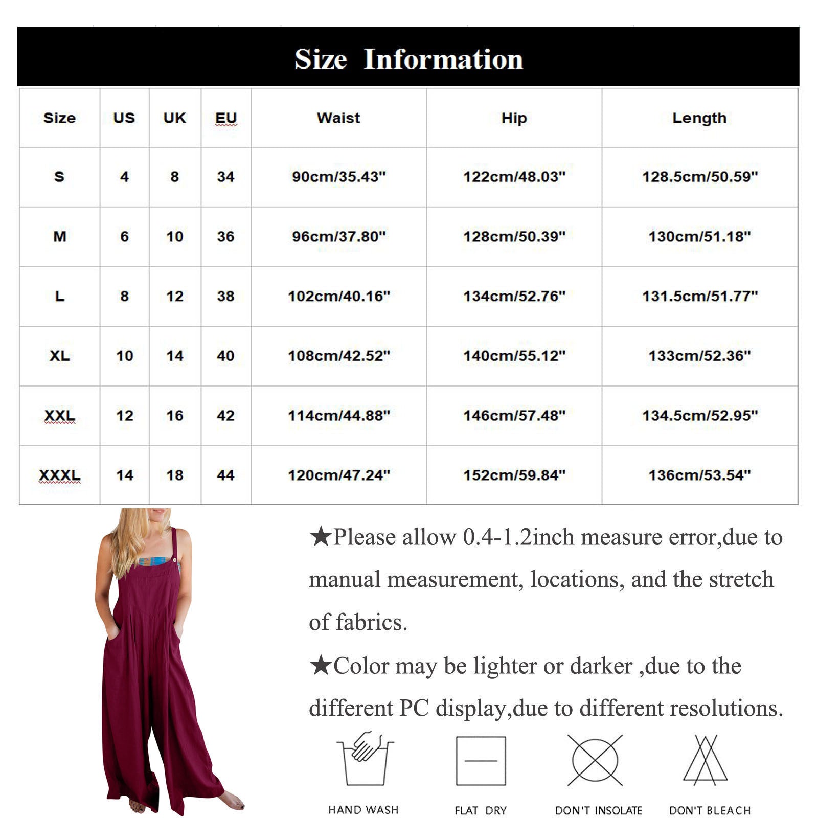 Sling Solid Color Pocket Trousers Jumpsuit - KuzuSHOP