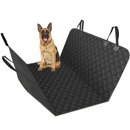 Seat Cover Rear Back Car Pet Dog Travel Waterproof Bench Protector Luxury -Black - KuzuSHOP