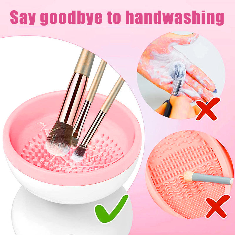 Portable USB Makeup Brush Cleaner Machine Electric Cosmetic Brush Cleaning Washing Tools Automatic Clean Makeup Brushes - KuzuSHOP