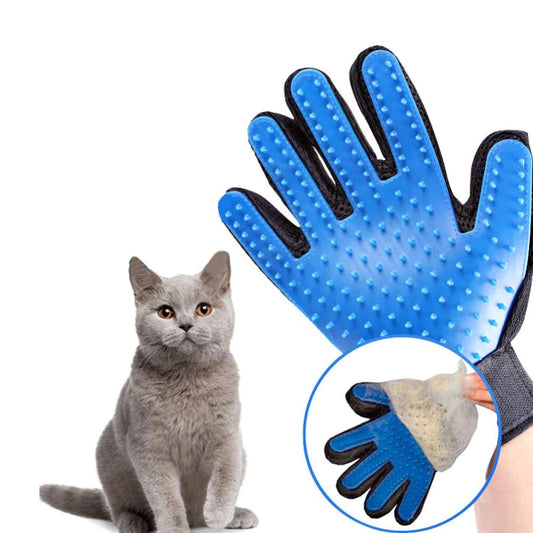 Cat Grooming Glove For Cats Wool Glove Pet Hair Deshedding Brush Comb Glove For Pet Dog Cleaning Massage Glove For Animal Sale - KuzuSHOP