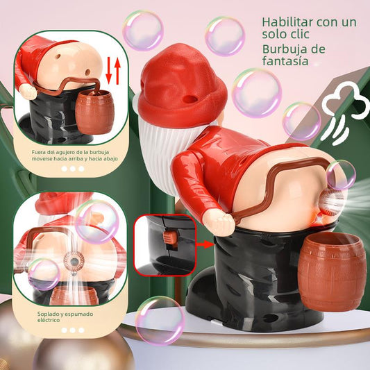 Bubble Blowing Santa, Electric Santa Claus Bubbles Machine, ,Music Light Entertainment ,Christmas Gifts, Christmas Decorations - KuzuSHOP