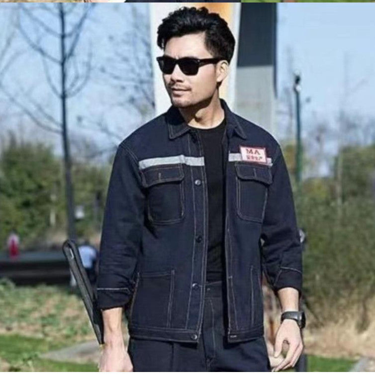 Work Clothes Men's Jacket Single Labor Protection Suit Spring And Autumn