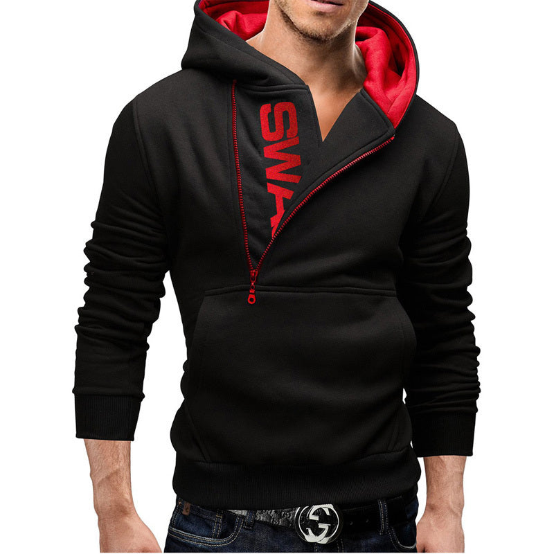 Spring And Autumn Jacket Men's Cardigan Hooded Student Sweater Plus Fat Plus Size Men's Slim Fit - KuzuSHOP