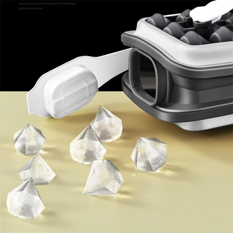 2in1 Portable Silicone Ice Ball Mold Ice Maker Water Bottle Ice Cube Mould Bottle Creative Ice Ball Diamond Curling Summer Kitchen Gadgets - KuzuSHOP