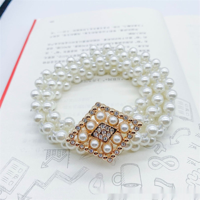 Fashion Jewelry Women's White Pearl Waist Chain Decoration - KuzuSHOP