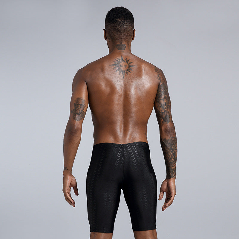 Men's Beach Surfing Shark Skin Waterproof Fabric Swimming Trunks - KuzuSHOP