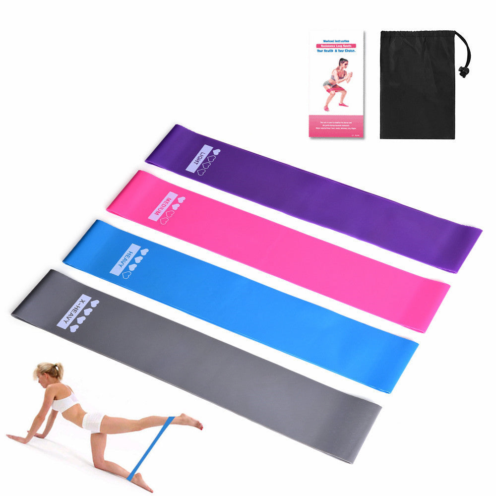 Resistance Bands Sealing Elastic Booty Sport Bodybuilding Rubber Band For Fitness Gym Leagues Equipment Sports Mini Yoga - KuzuSHOP