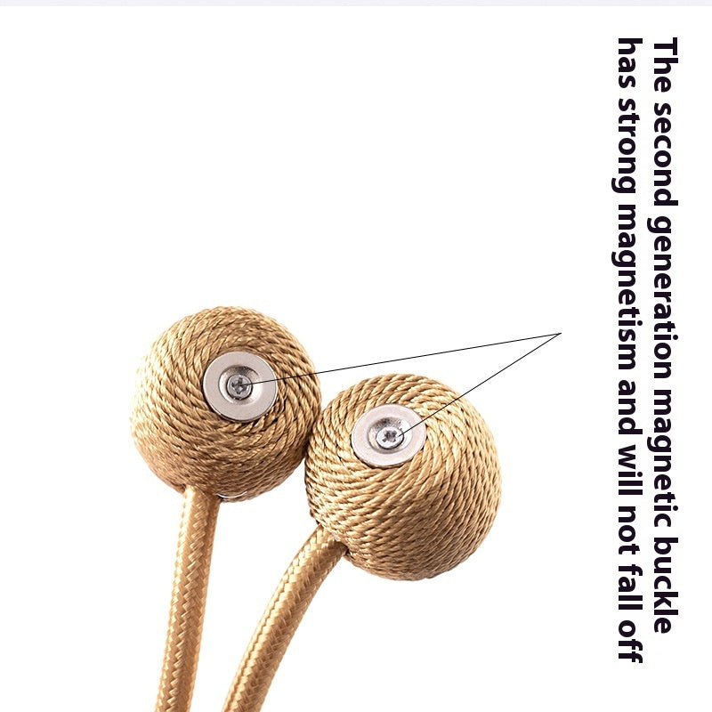 Ins Modern Simple Headset Oxford Curtain Bandage - KuzuSHOP