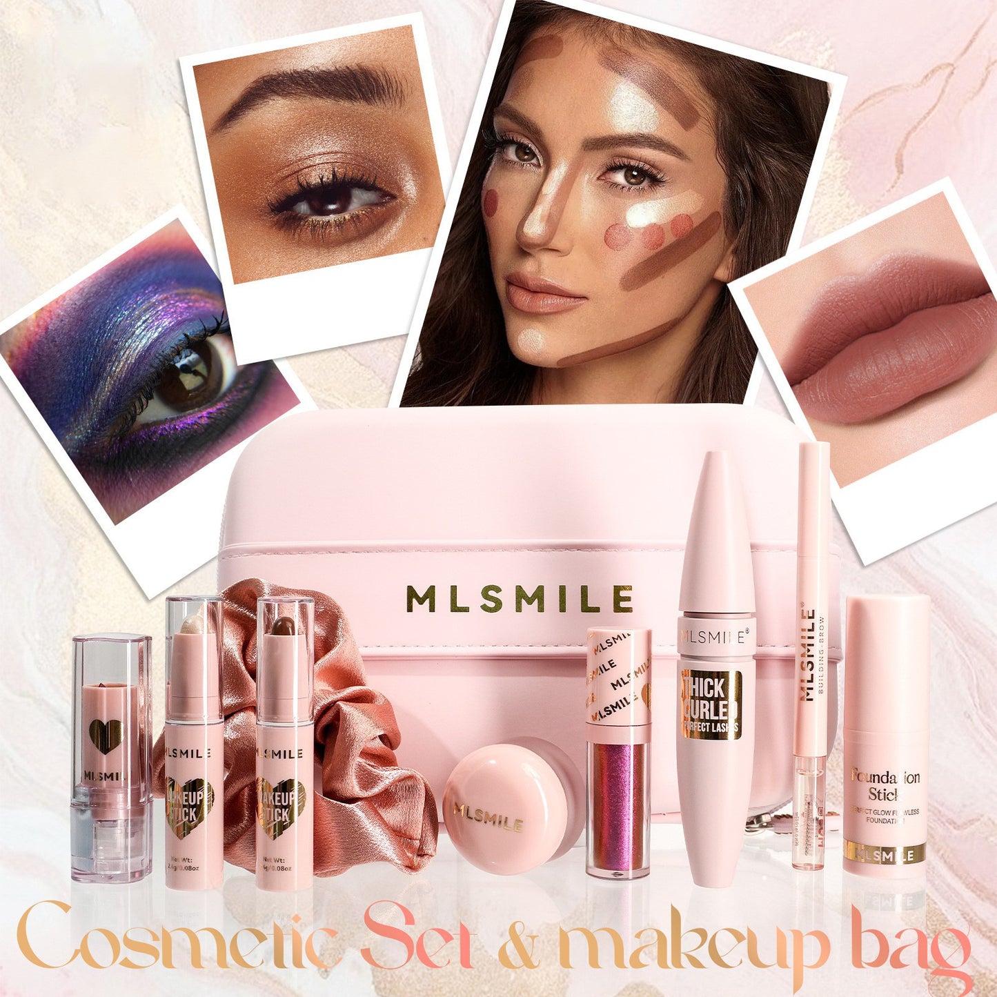 Face Makeup Cosmetic Bag Big Christmas - KuzuSHOP