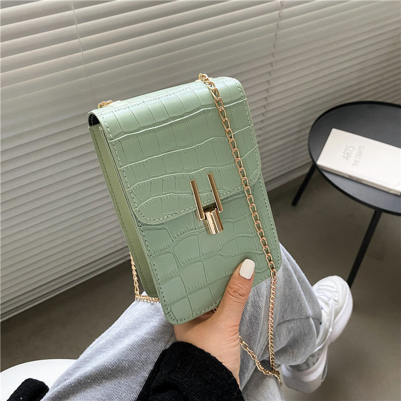 Pattern Fashion Women's Bag High-quality Texture Shoulder Bag Mobile Phone Bag PU Buckle Crossbody Bags For Women - KuzuSHOP