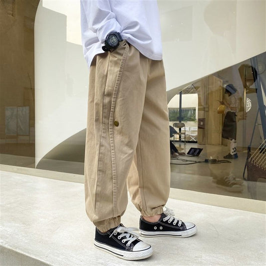Boys Overalls Korean Style Children's Casual Loose - KuzuSHOP