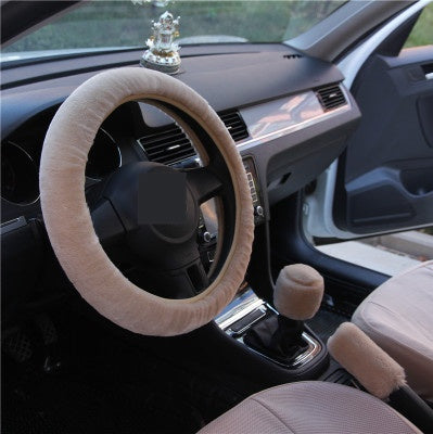 Winter Wool Car Cover Plush Steering Wheel Cover - KuzuSHOP