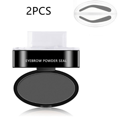 Eyebrow Powder Stamp Tint Stencil Kit Cosmetics Professional Makeup Waterproof Eye Brow Stamp Lift Eyebrow Enhancers Stencil Kit - KuzuSHOP