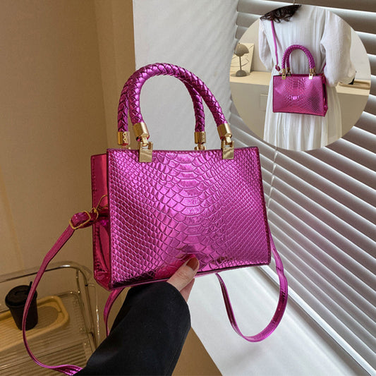 Fashion Snake Pattern Shoulder Bag Casual Messenger Bag For Women - KuzuSHOP