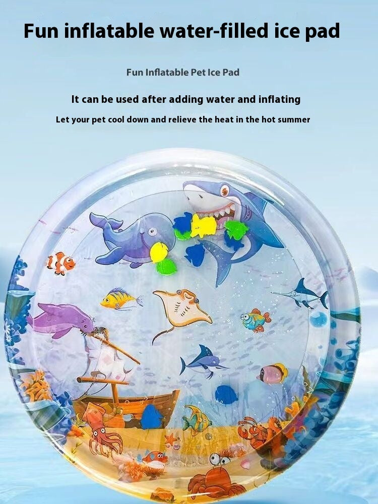 Summer Cooling Pet Water Bed Cushion Ice Pad Dog Sleeping Square Mat For Puppy Dogs Cats Pet Kennel Cool Cold - KuzuSHOP