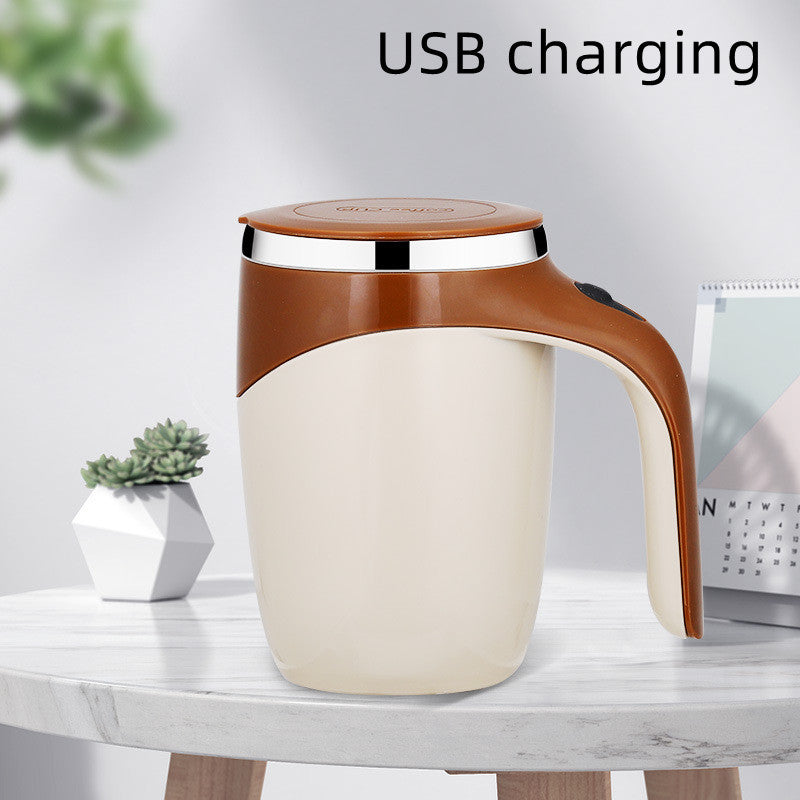 Rechargeable Model Automatic Stirring Cup Coffee Cup High Value Electric Stirring Cup Lazy Milkshake Rotating Magnetic Water Cup - KuzuSHOP