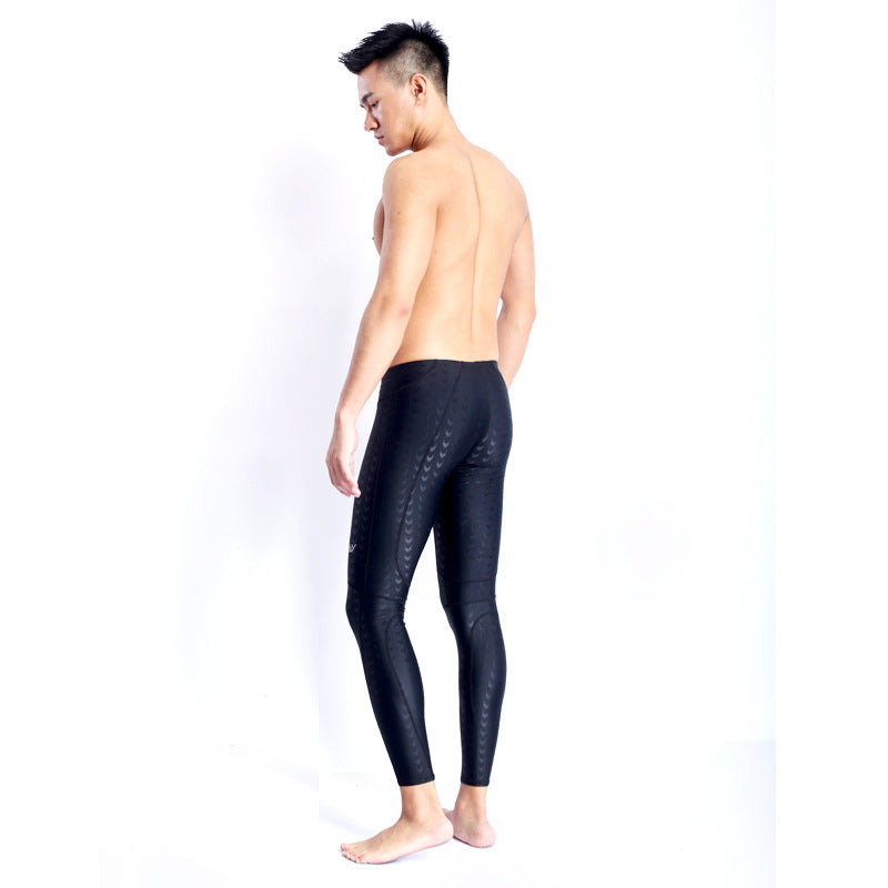 Competition Professional Long Quick-drying Drag Reduction Long Swimming Trunks - KuzuSHOP