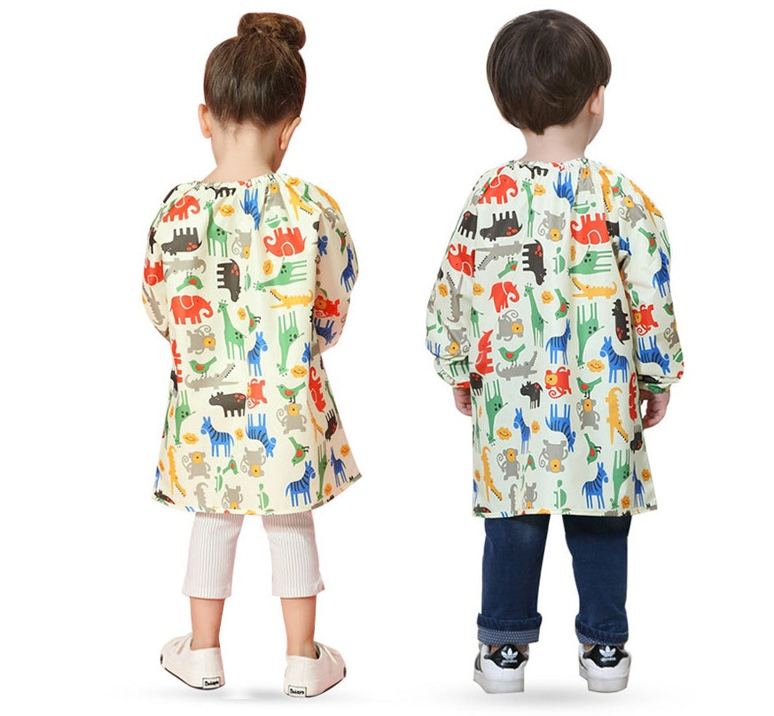 Children's Overalls Play Sand Waterproof Painting Clothes Baby - KuzuSHOP