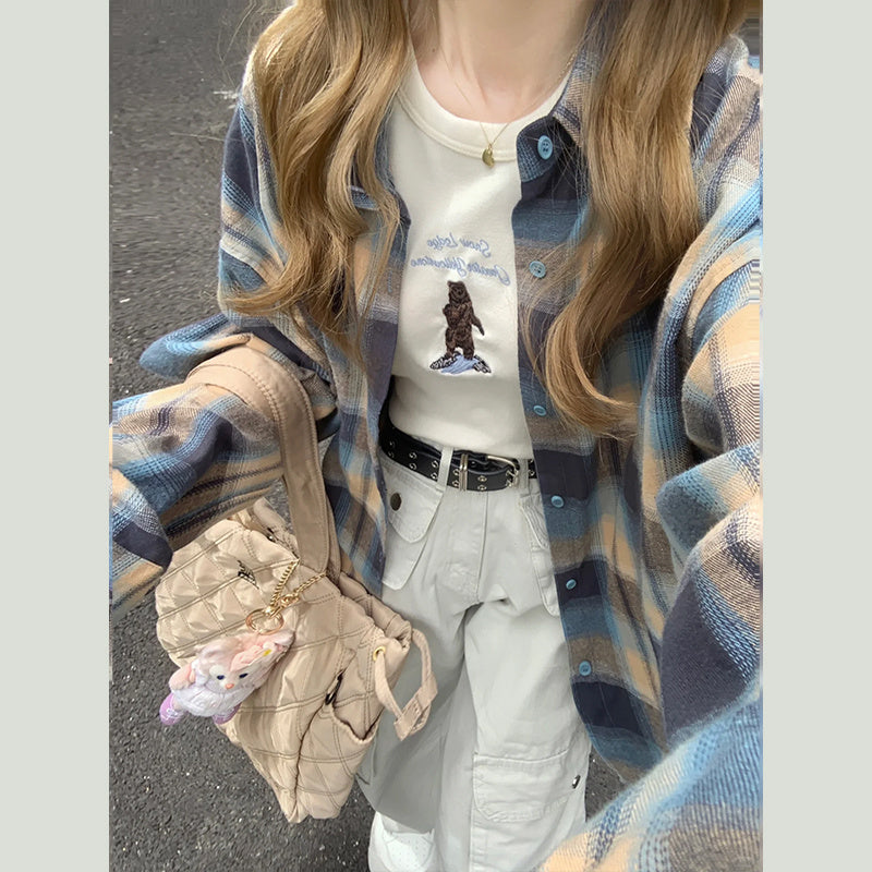Ladies New French Shirt Long Sleeve Top - KuzuSHOP