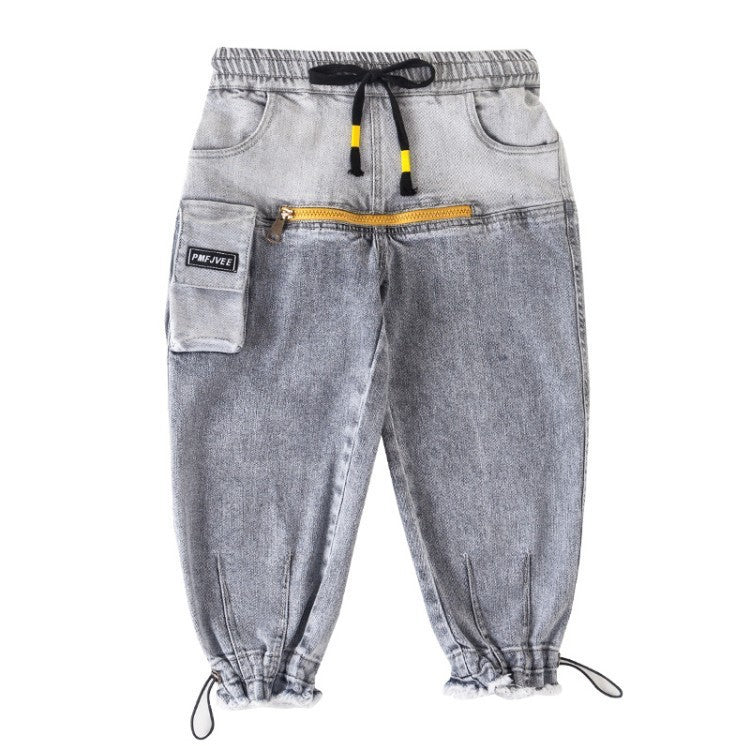 Boys' Jeans Children's Spring And Autumn Casual Pants - KuzuSHOP