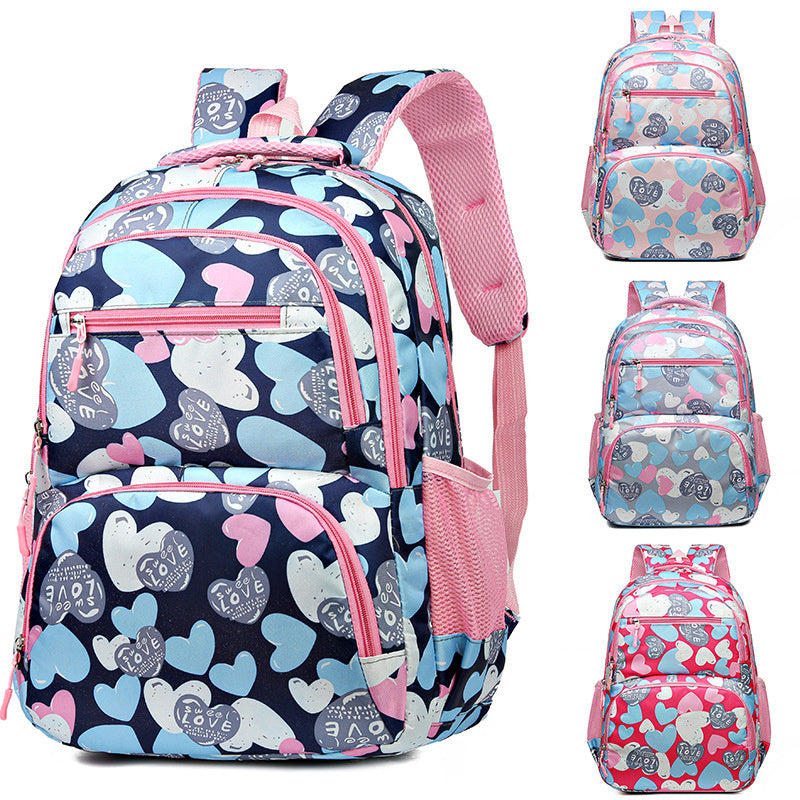 Student Schoolbag Children's Portable Burden Alleviation Large Capacity Backpack - KuzuSHOP