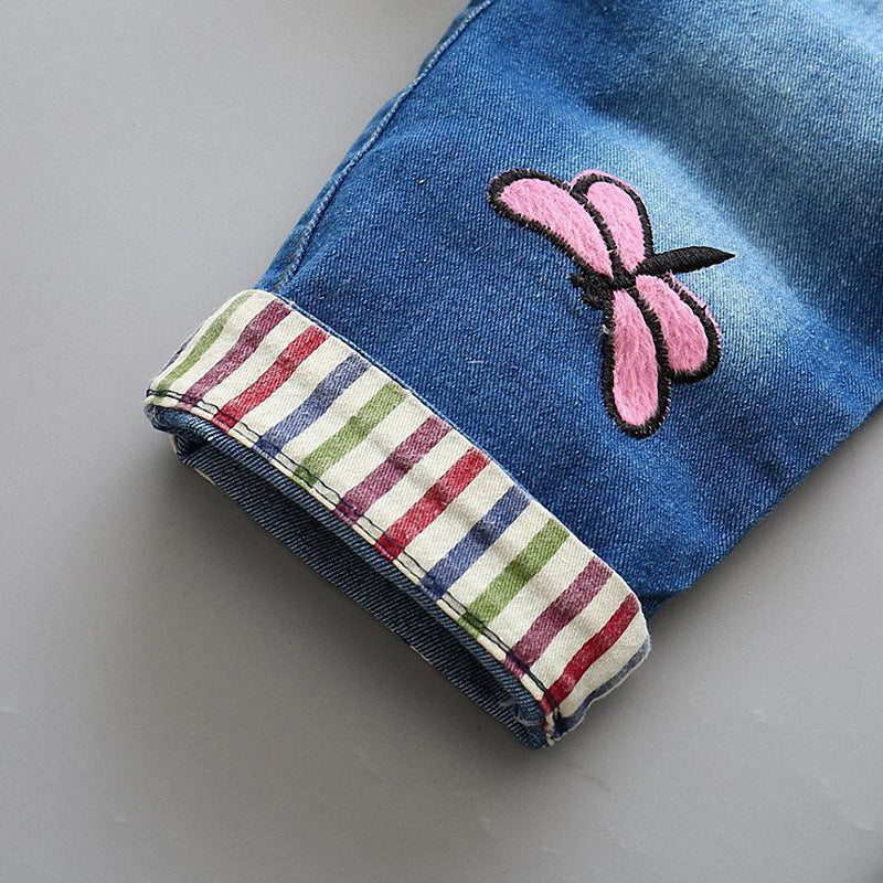 Kids Strap Jeans For Boys And Girls - KuzuSHOP