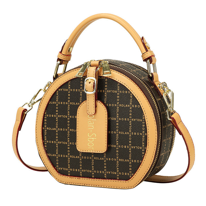 Fashion Small Round Bag Retro Handbag Commuter - KuzuSHOP