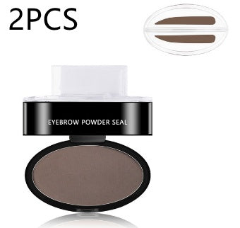 Eyebrow Powder Stamp Tint Stencil Kit Cosmetics Professional Makeup Waterproof Eye Brow Stamp Lift Eyebrow Enhancers Stencil Kit - KuzuSHOP