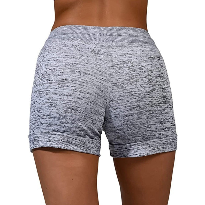 Women Shorts Quick-dry Lace-up Stretch Sports Pants - KuzuSHOP
