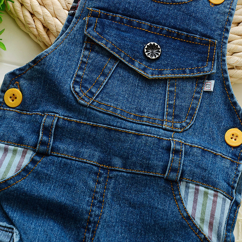 Kids Strap Jeans For Boys And Girls - KuzuSHOP