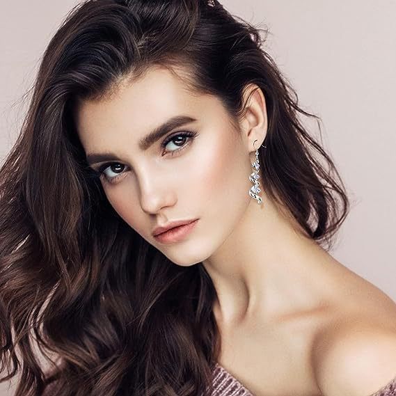 Fashion Spiral Ribbon Multi-drop Teardrop Earrings - KuzuSHOP